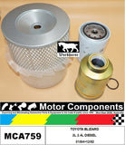 FILTER SERVICE KIT for TOYOTA BLIZARD 2L 2.4L DIESEL 01/84>12/92