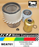 FILTER SERVICE KIT for TOYOTA BLIZARD LD20 LD21 2LT 2.4L TURBO DIESEL 01/90>07/9