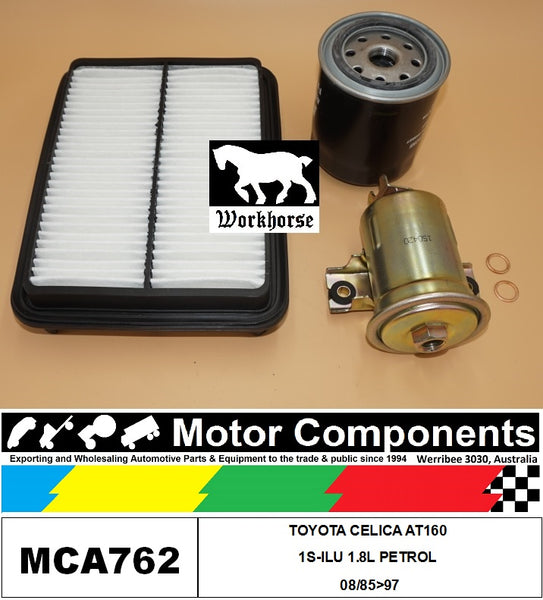 FILTER SERVICE KIT for TOYOTA CELICA AT160 1S-ILU 1.8L PETROL 08/85>97