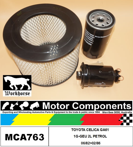 FILTER SERVICE KIT for TOYOTA CELICA GA61 1G-GEU 2L PETROL 06/82>02/86