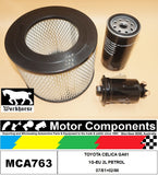 FILTER SERVICE KIT for TOYOTA CELICA GA61 1G-EU 2L PETROL 07/81>02/86