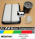 FILTER SERVICE KIT for TOYOTA CELICA GT 4A-GELU 1.6L PETROL 01/86>12/87