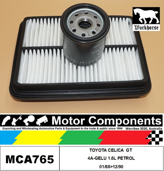 FILTER SERVICE KIT for TOYOTA CELICA GT 4A-GELU 1.6L PETROL 01/88>12/90