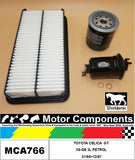 FILTER SERVICE KIT for TOYOTA CELICA GT 3S-GE 2L PETROL 01/86>12/87