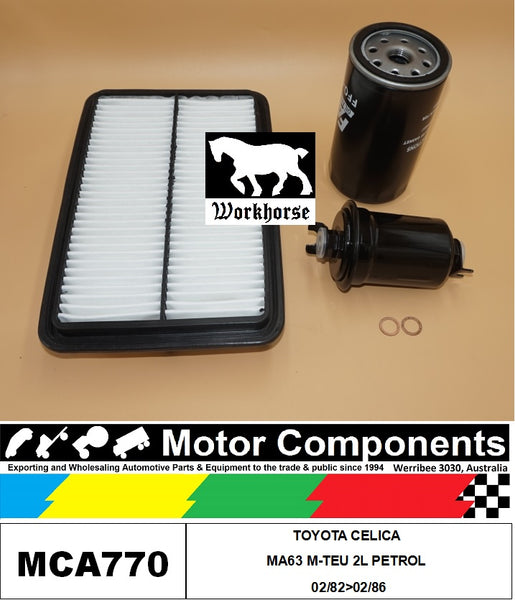 FILTER SERVICE KIT for TOYOTA CELICA MA63 M-TEU 2L PETROL 02/82>02/86