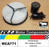 FILTER SERVICE KIT for TOYOTA CELICA MA71 7M-GEU 3L PETROL 01/89>12/93