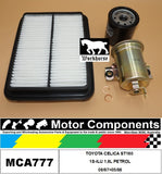 FILTER SERVICE KIT FOR TOYOTA CELICA ST160 1S-ILU 1.8L PETROL 08/97>05/88