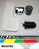 FILTER SERVICE KIT FOR TOYOTA CHASER GX100; 105 1G-FEU 2L PETROL 07/98>10/00
