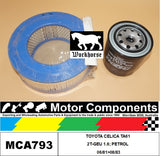 FILTER SERVICE KIT for TOYOTA CELICA TA61 2T-GEU 1.6; PETROL 06/81>08/83