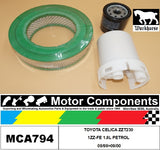 FILTER SERVICE KIT for TOYOTA CELICA ZZT230 1ZZ-FE 1.8L PETROL 09/99>09/00