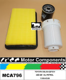 FILTER SERVICE KIT for TOYOTA CELICA ZZT231 2ZZ-GE 1.8L PETROL 11/99>03/06