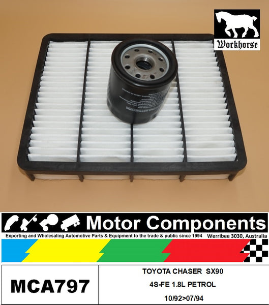 FILTER SERVICE KIT for TOYOTA CHASER SX90 4S-FE 1.8L PETROL 10/92>07/94