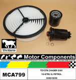 FILTER SERVICE KIT for TOYOTA CHASER GX81 1G-GTEU 2L PETROL 08/88>08/90