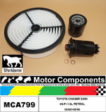 FILTER SERVICE KIT for TOYOTA CHASER SX80 4S-Fi 1.8L PETROL 08/88>08/90