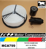 FILTER SERVICE KIT for TOYOTA CHASER SX80 4S-Fi 1.8L PETROL 08/88>08/90