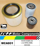 FILTER SERVICE KIT FOR TOYOTA CHASER LX60 L 2.2L PETROL DIESEL 09/80>08/84