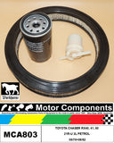 FILTER SERVICE KIT FOR TOYOTA CHASER RX40, 41, 60 21R-U 2L PETROL 08/78>08/82