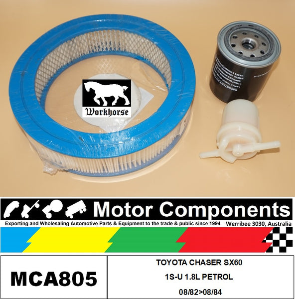 FILTER SERVICE KIT FOR TOYOTA CHASER SX60 1S-U 1.8L PETROL 08/82>08/84