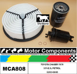 FILTER SERVICE KIT FOR TOYOTA CHASER YX78 3Y-E 2L PETROL 02/93>09/95