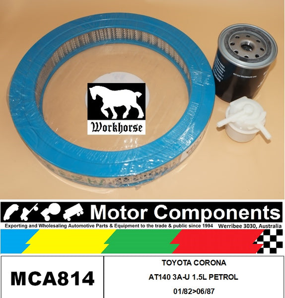 FILTER SERVICE KIT for TOYOTA CORONA AT140 3A-U 1.5L PETROL 01/82>06/87