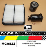 FILTER SERVICE KIT FOR TOYOTA PASEO EL44 SE-FHE 5E-FE 1.5L PETROL 01/91>08/95