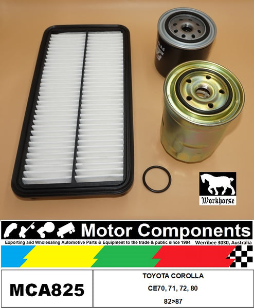 FILTER SERVICE KIT FOR TOYOTA COROLLA CE70, 71, 72, 80 82>87