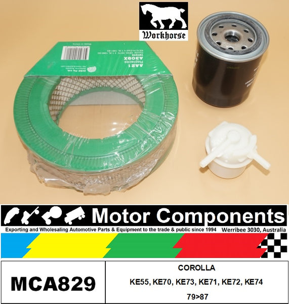 FILTER SERVICE KIT FOR TOYOTA COROLLA KE55, KE70, KE73, KE71, KE72, KE74  79>87