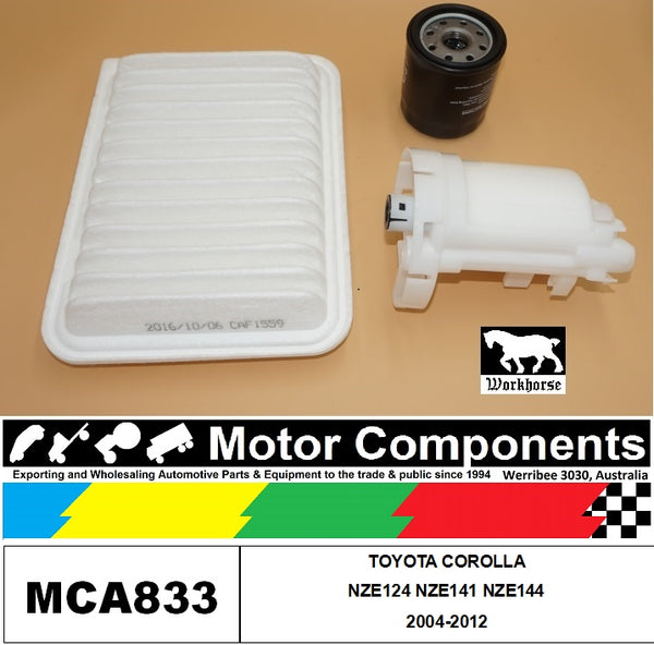 FILTER SERVICE KIT for TOYOTA COROLLA NZE124 NZE141 NZE144 2004-2012
