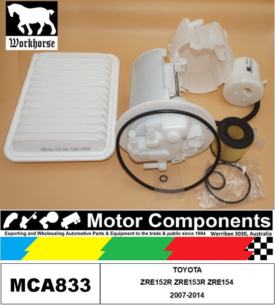 FILTER SERVICE KIT for TOYOTA COROLLA ZRE152R ZRE153R ZRE154 2007-2014