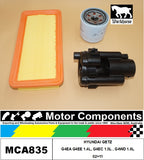 FILTER SERVICE KIT FOR HYUNDAI GETZ G4EA G4EE 1.4L G4EC 1.5L PETROL G4WD 1.6L PE