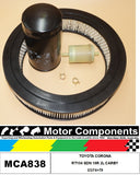 FILTER SERVICE KIT for TOYOTA CORONA RT104 SDN 16R 2L CARBY 03/74>79