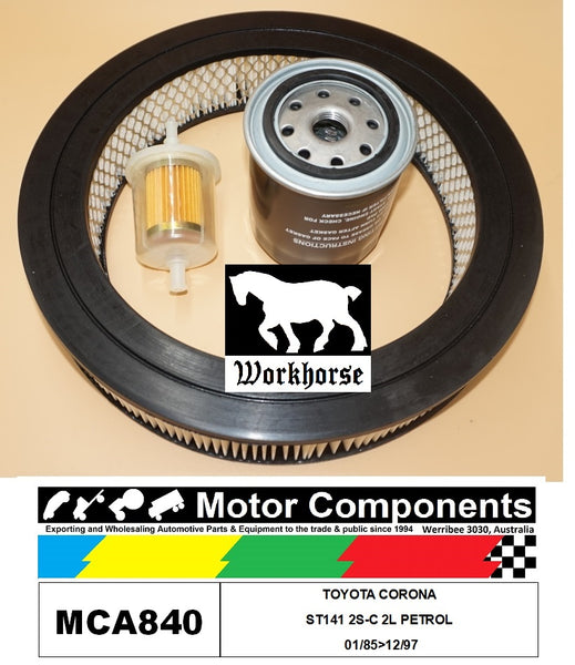 FILTER SERVICE KIT for TOYOTA CORONA ST141 2S-C 2L PETROL 01/85>12/97