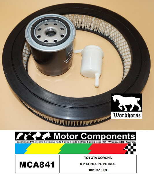 FILTER SERVICE KIT for TOYOTA CORONA ST141 2S-C 2L PETROL 08/83>10/83
