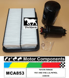 FILTER SERVICE KIT FOR TOYOTA TARAGO YR31 4WD 4YEC 2.2L PETROL 03/86>90