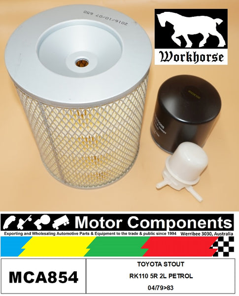 FILTER SERVICE KIT FOR TOYOTA STOUT RK110 5R 2L PETROL 04/79>83