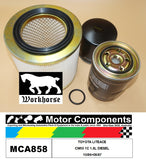 FILTER SERVICE KIT FOR TOYOTA LITEACE CM50 1C 1.8L DIESEL 10/86>08/87