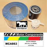 FILTER SERVICE KIT FOR TOYOTA TOWNACE KR12 4K-J 1.3L PETROL 10/79>10/82