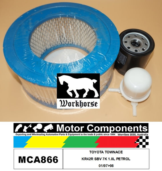 FILTER SERVICE KIT FOR TOYOTA TOWNACE KR42R SBV 7K 1.8L PETROL 01/97>98