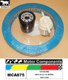 FILTER SERVICE KIT FOR TOYOTA MR2 AW10 3A-LU 1.5L PETROL 06/87>10/89