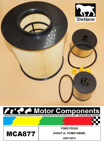 FILTER SERVICE KIT FOR FORD FOCUS D4204T 2L TURBO DIESEL 2007>2011