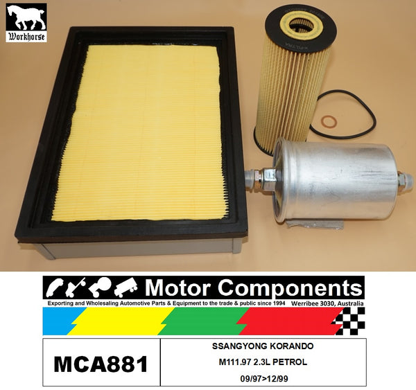SERVICE KIT FOR SSANGYONG KORANDO M111.97 2.3L PETROL 09/97>12/99