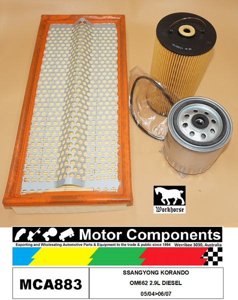 SERVICE KIT FOR SSANGYONG KORANDO OM662 2.9L DIESEL 05/04>06/07