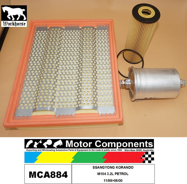 SERVICE KIT FOR SSANGYONG KORANDO M104 3.2L PETROL 11/98>06/00