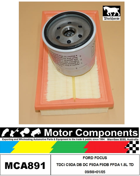SERVICE KIT FOR FORD FOCUS TDCi C9DA DB DC F9DA F9DB FFDA 1.8L TD 09/98>01/05