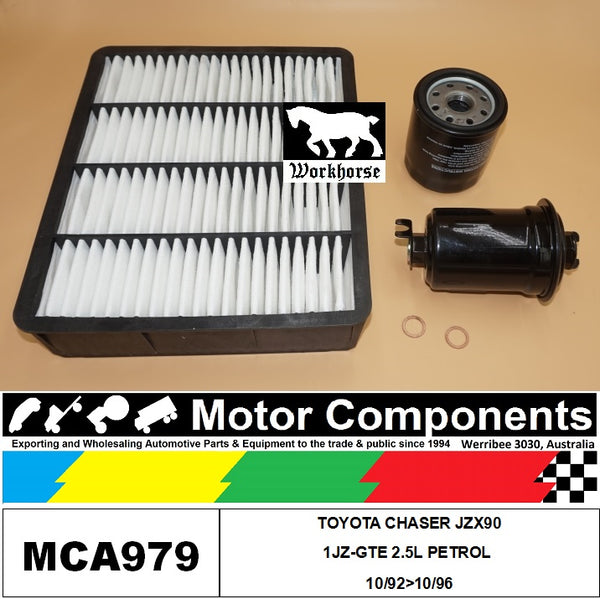 FILTER SERVICE KIT for TOYOTA CHASER JZX90 1JZ-GTE 2.5L PETROL 10/92>10/96