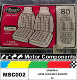 SEAT COVER UNIVERSAL LARGE HIGH BACK BUCKETS