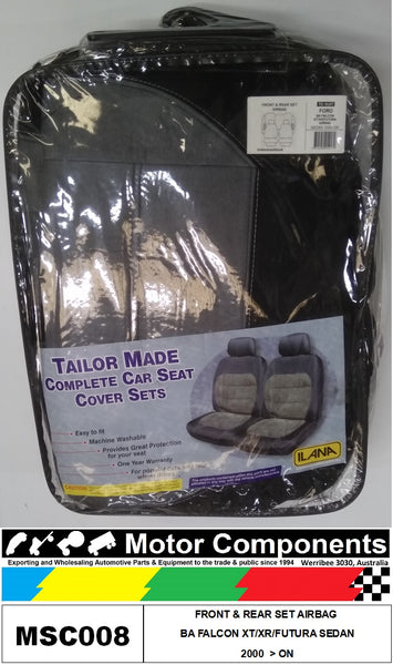 SEAT COVER TO SUIT FORO BA FALCON XT/XR/FUTURA SEDAN 2000 > ON