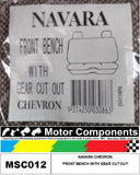 SEAT COVER TO SUIT NAVARA CHEVRON