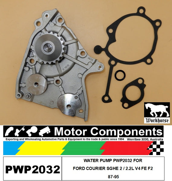 WATER PUMP PWP2032 FOR FORD COURIER SGHE 2 / 2.2L V4 FE F2 87-95