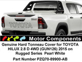 Genuine Hard Tonneau Cover for TOYOTA HILUX 2.8 D 4WD (GUN126) 2015 on Rugged Se